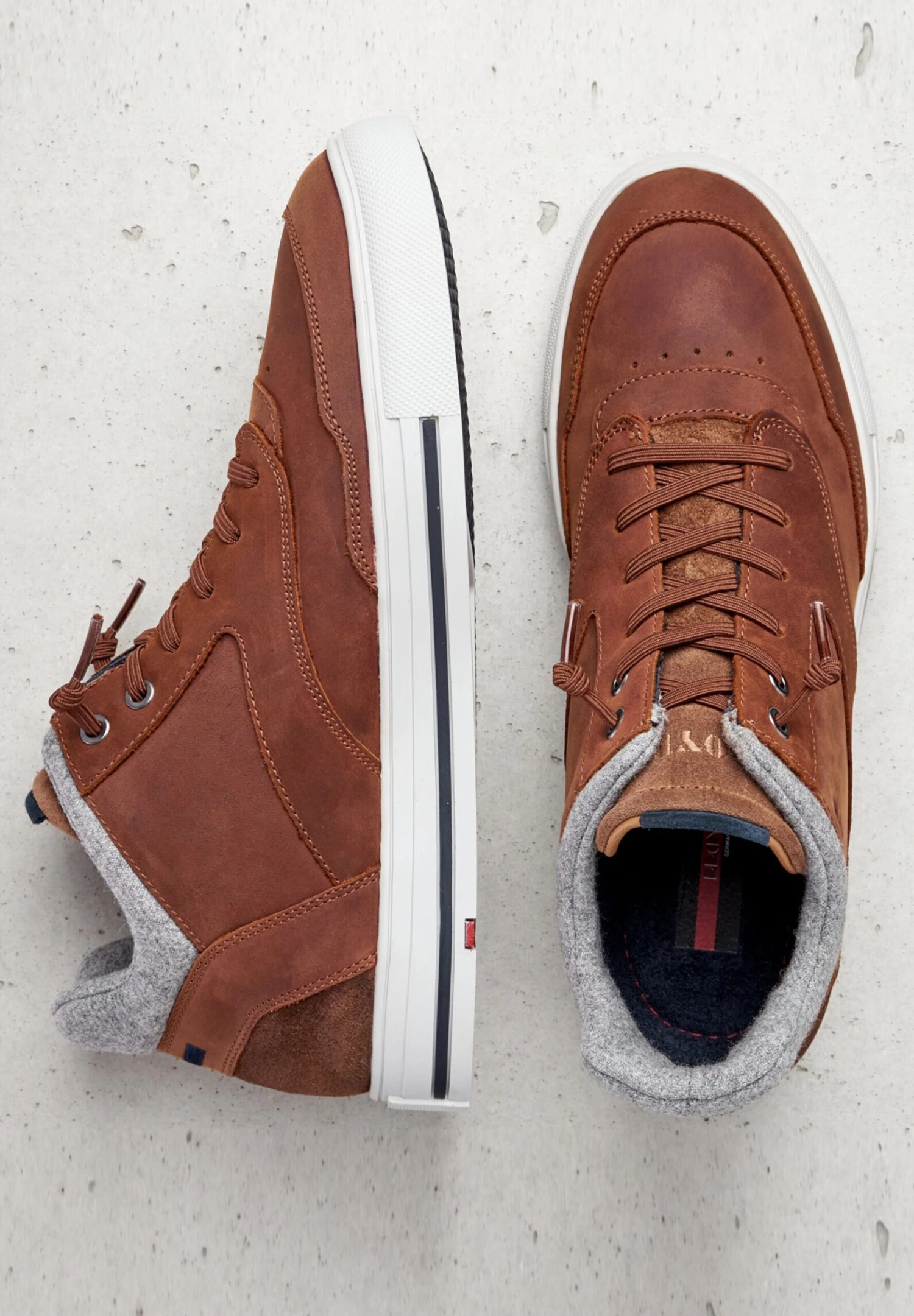 Lloyd Hoge Sneakers Sneakers Hoog ELLISON Heren Bruin 6 Lloyd Hoge Sneakers Sneakers Hoog ELLISON Heren Bruin - Afbeelding 4