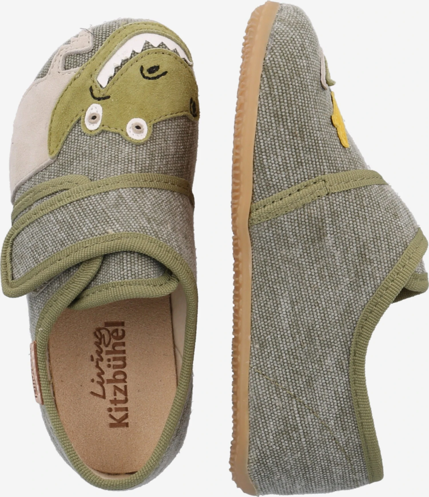 Living Kitzbühel Pantoffels Huisschoenen Kinderen Kaki 4 Living Kitzbühel Pantoffels Huisschoenen Kinderen Kaki - Afbeelding 2