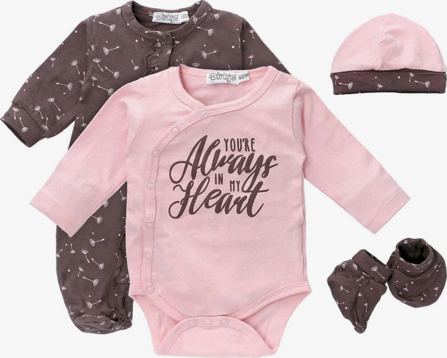 Dirkje Rompers & Sets Set Kinderen Bruin 3 Dirkje Rompers & Sets Set Kinderen Bruin