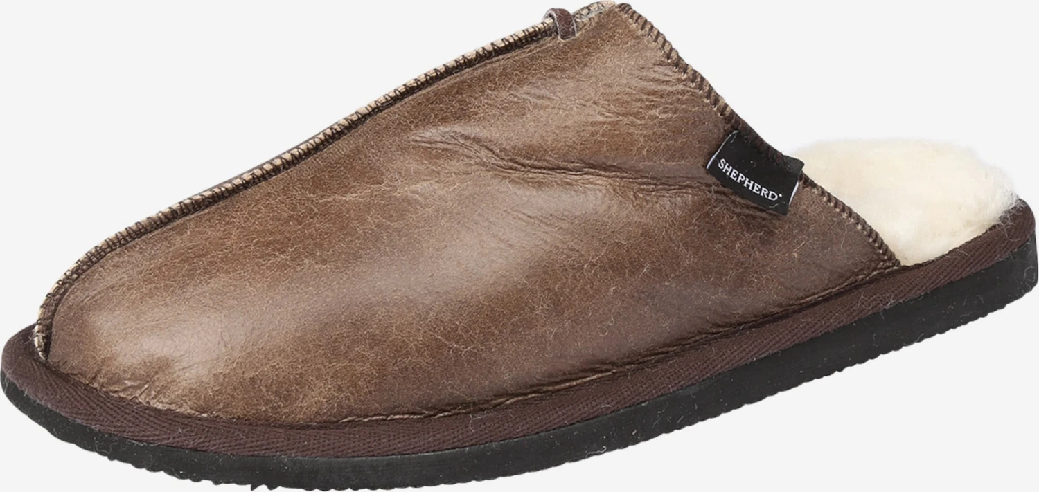 Shepherd Pantoffels Huisschoen Heren Bruin 3 Shepherd Pantoffels Huisschoen Heren Bruin