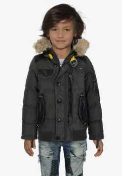 Cipo & Baxx Winterjassen Winterjas Kinderen Grijs / Antraciet -Hummel Winkel 953a02bda78969131a577527d32c15fe
