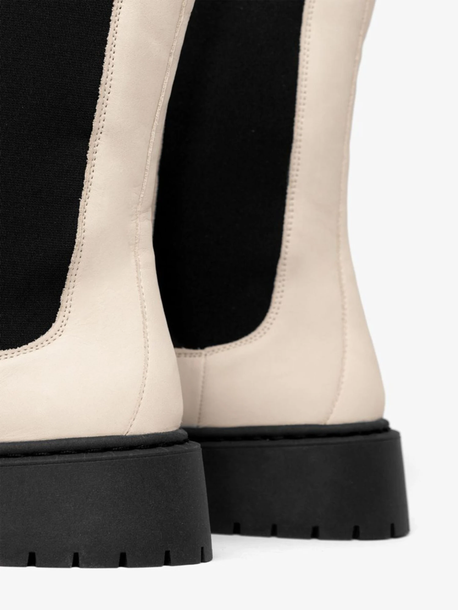 Bianco Enkellaarsjes Chelsea Boots Dames Beige 7 Bianco Enkellaarsjes Chelsea Boots Dames Beige - Afbeelding 5