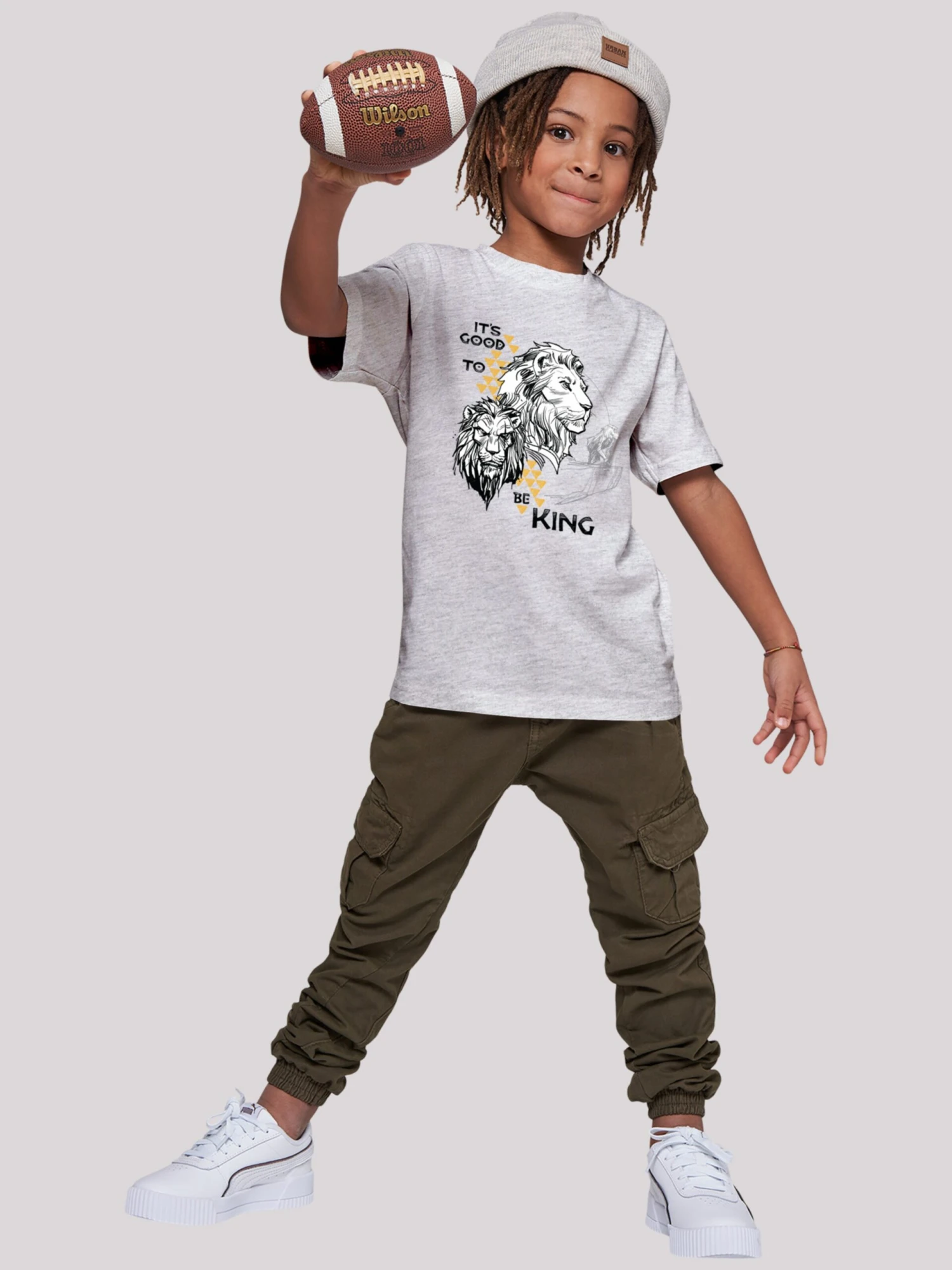 F4NT4STIC T-shirts Shirt Disney König Der Löwen Movie Its Good To Be King Kinderen Grijs 6 F4NT4STIC T-shirts Shirt Disney König Der Löwen Movie Its Good To Be King Kinderen Grijs - Afbeelding 4