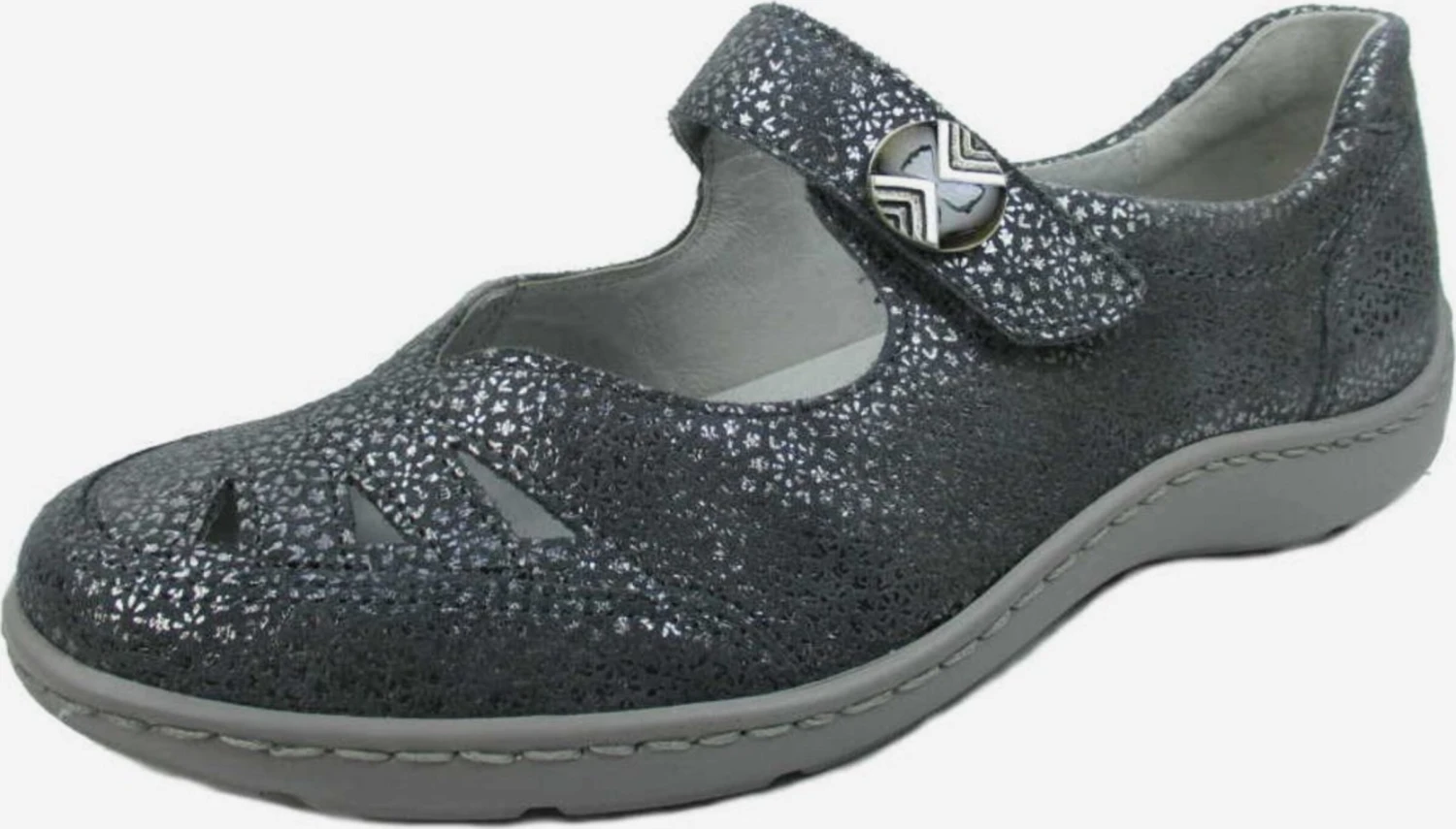 WALDLÄUFER Ballerinas Met Bandjes Ballerina Met Riempjes Dames Antraciet 3 WALDLÄUFER Ballerinas Met Bandjes Ballerina Met Riempjes Dames Antraciet