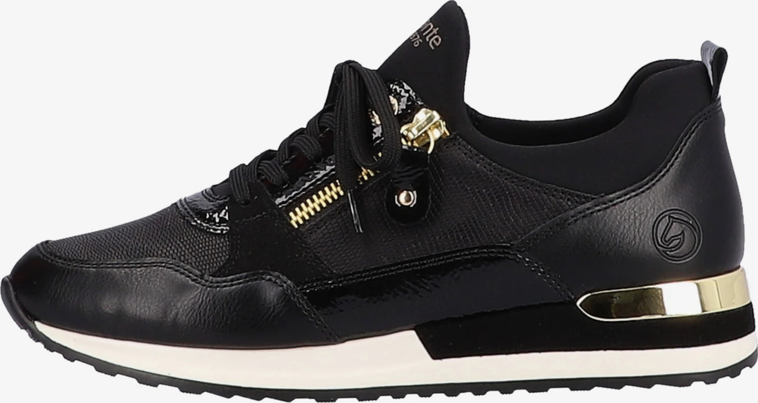 Remonte Running Sneakers Sneakers Laag Dames Zwart 4 Remonte Running Sneakers Sneakers Laag Dames Zwart - Afbeelding 2
