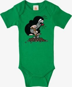 Logoshirt Bodys Ondergoedset Der Kleine Maulwurf-Print Kinderen Groen
