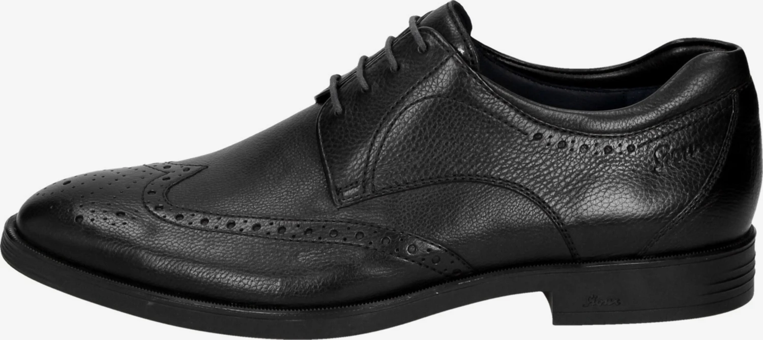 Nette Schoenen Veterschoen Forkan-XL Heren Zwart 4 Nette Schoenen Veterschoen Forkan-XL Heren Zwart - Afbeelding 2
