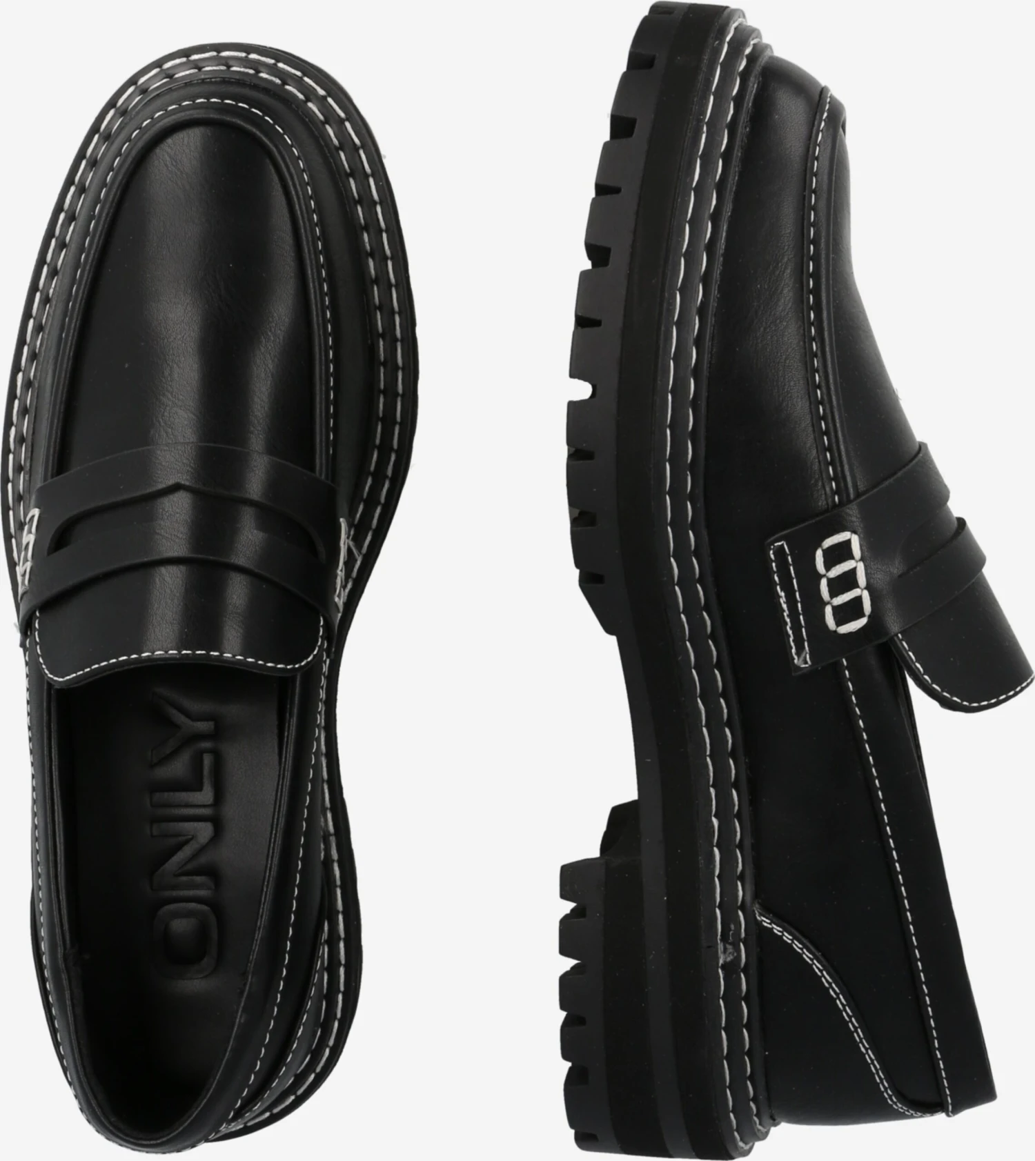 ONLY Loafers Instappers BETH Dames Zwart 4 ONLY Loafers Instappers BETH Dames Zwart - Afbeelding 2