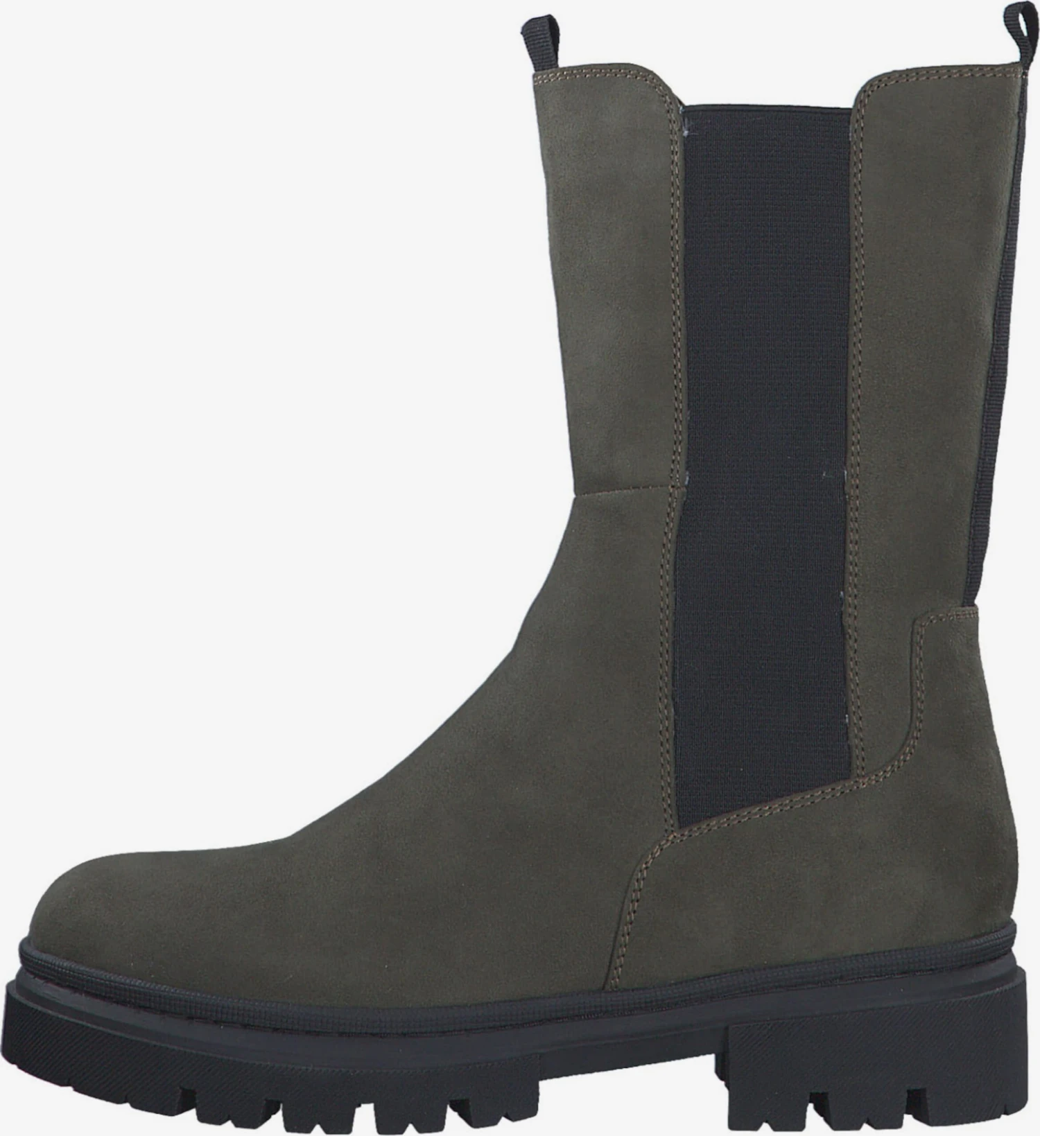 Marco Tozzi Enkellaarsjes Chelsea Boots Dames Donkergroen 4 Marco Tozzi Enkellaarsjes Chelsea Boots Dames Donkergroen - Afbeelding 2