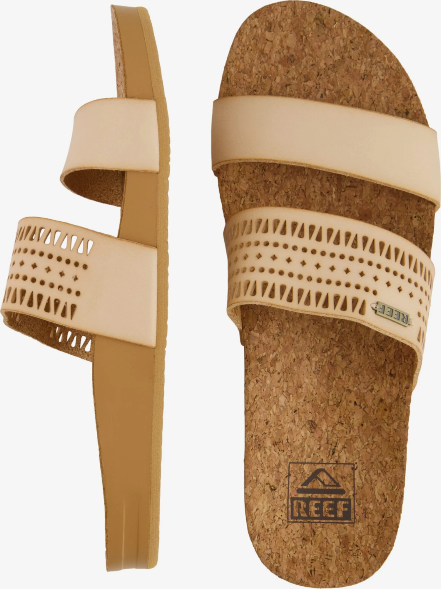 Reef Badslippers Strand-/badschoen Cushion Vista Perf Dames Sand / Bruin 4 Reef Badslippers Strand-/badschoen Cushion Vista Perf Dames Sand / Bruin - Afbeelding 2