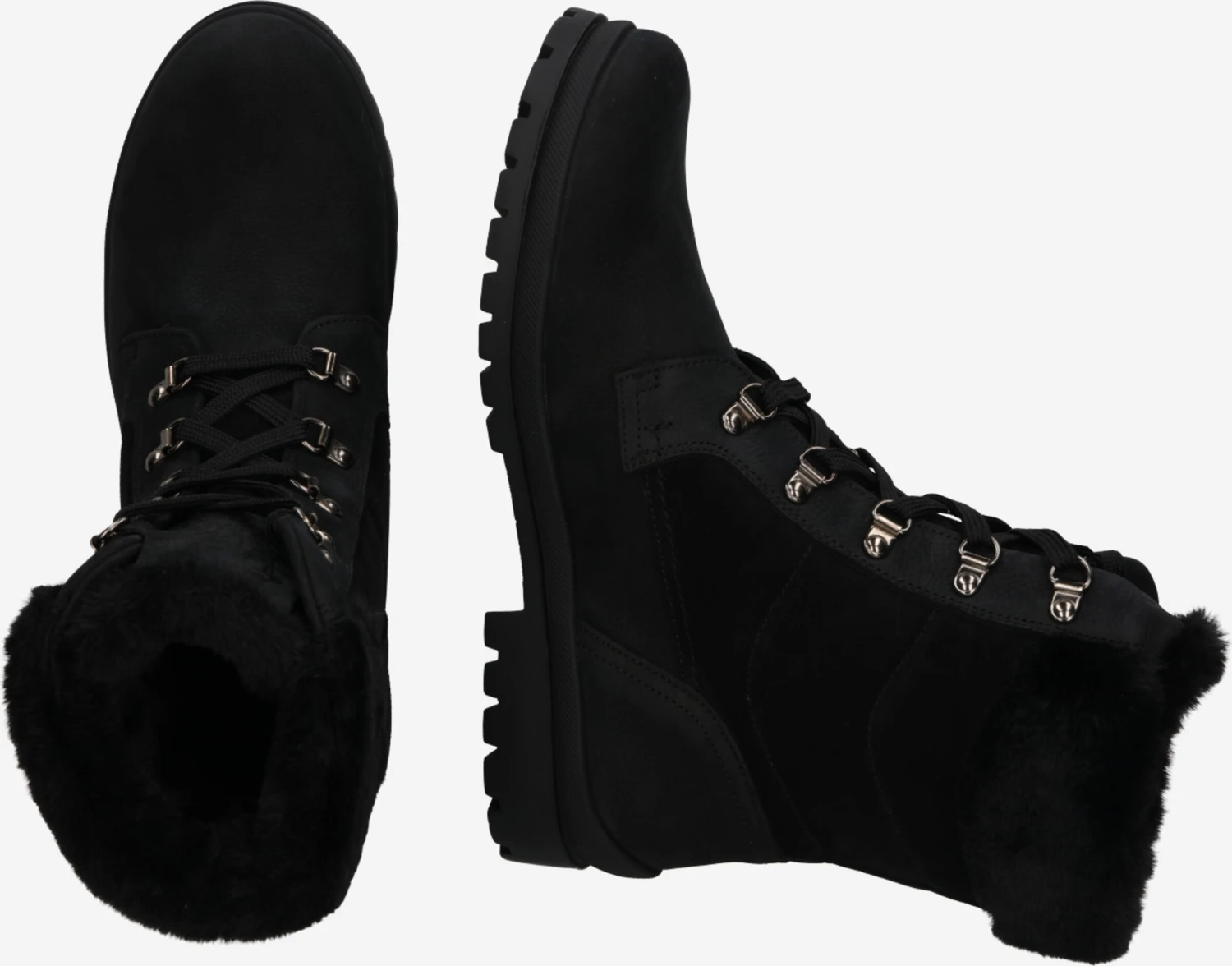 Panama Jack Enkellaarsjes Veterlaarsjes Tuscani Dames Zwart 4 Panama Jack Enkellaarsjes Veterlaarsjes Tuscani Dames Zwart - Afbeelding 2