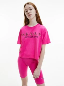 Calvin Klein Jeans T-shirts Shirt Kinderen Neonroze -Hummel Winkel a39de229c53e0991b3d784ada0ebed23