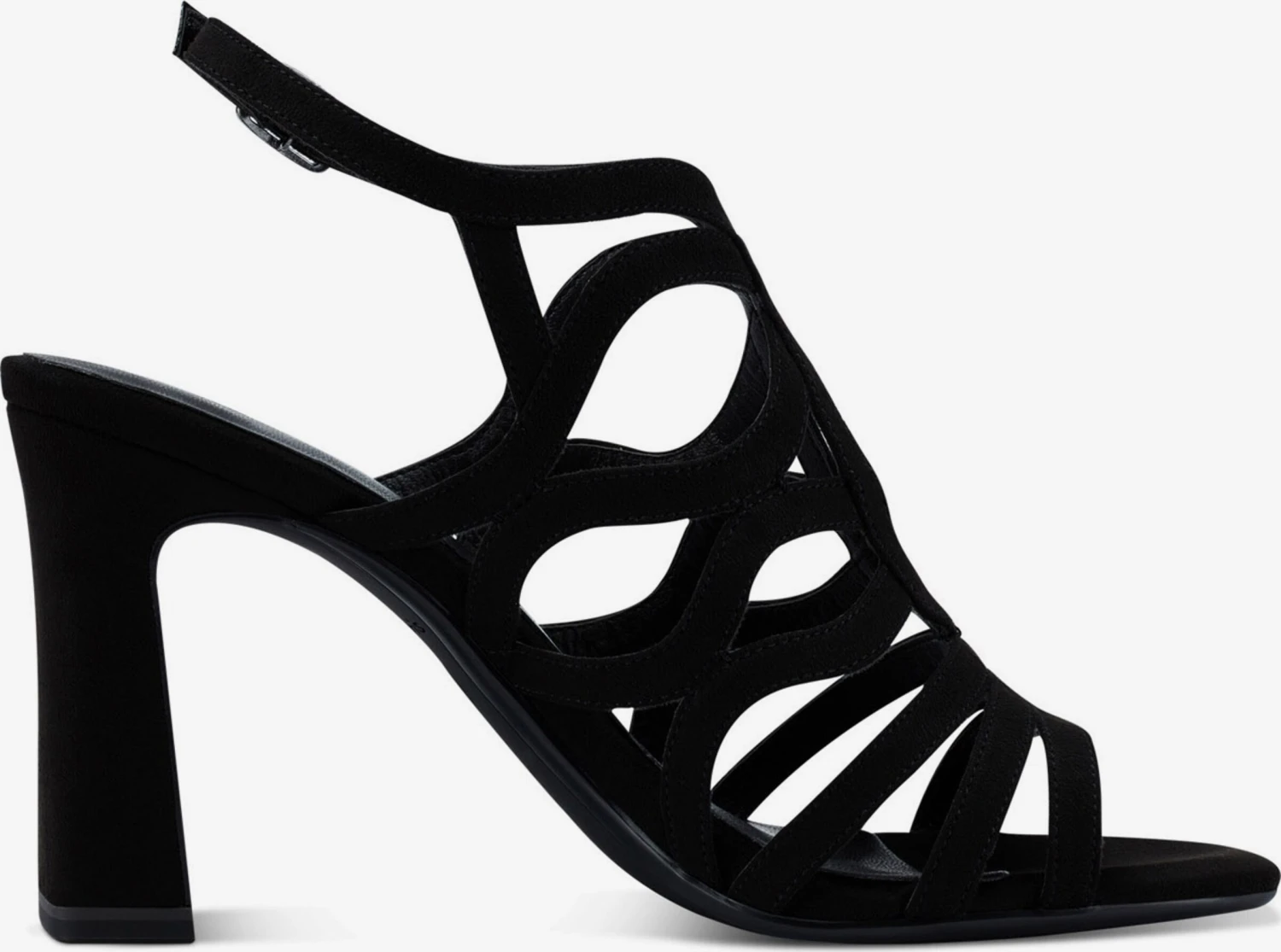 Tamaris Sandalen Met Hak Sandaal Dames Zwart 5 Tamaris Sandalen Met Hak Sandaal Dames Zwart - Afbeelding 3