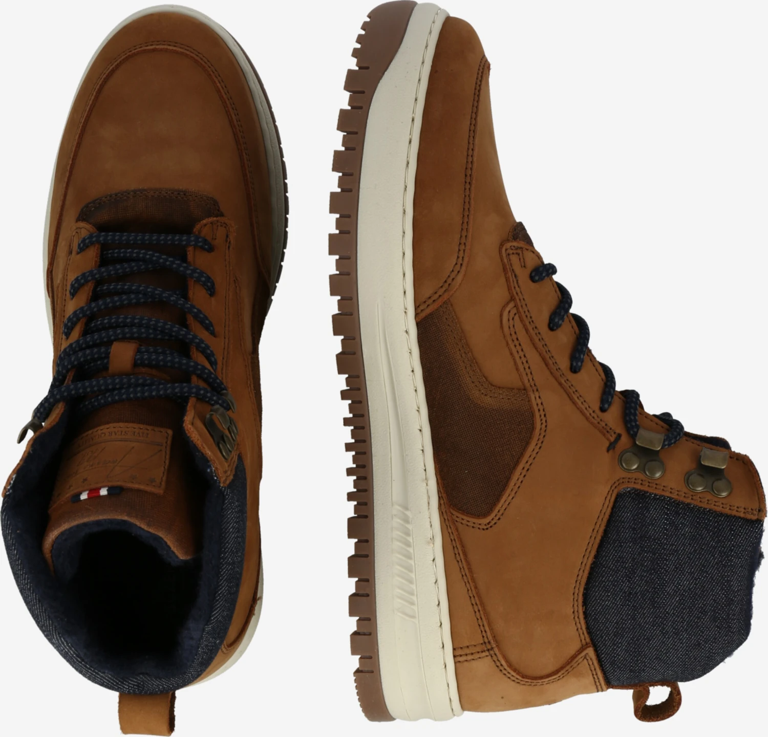 Bullboxer Hoge Sneakers Sneakers Hoog Heren Bruin / Cognac 4 Bullboxer Hoge Sneakers Sneakers Hoog Heren Bruin / Cognac - Afbeelding 2