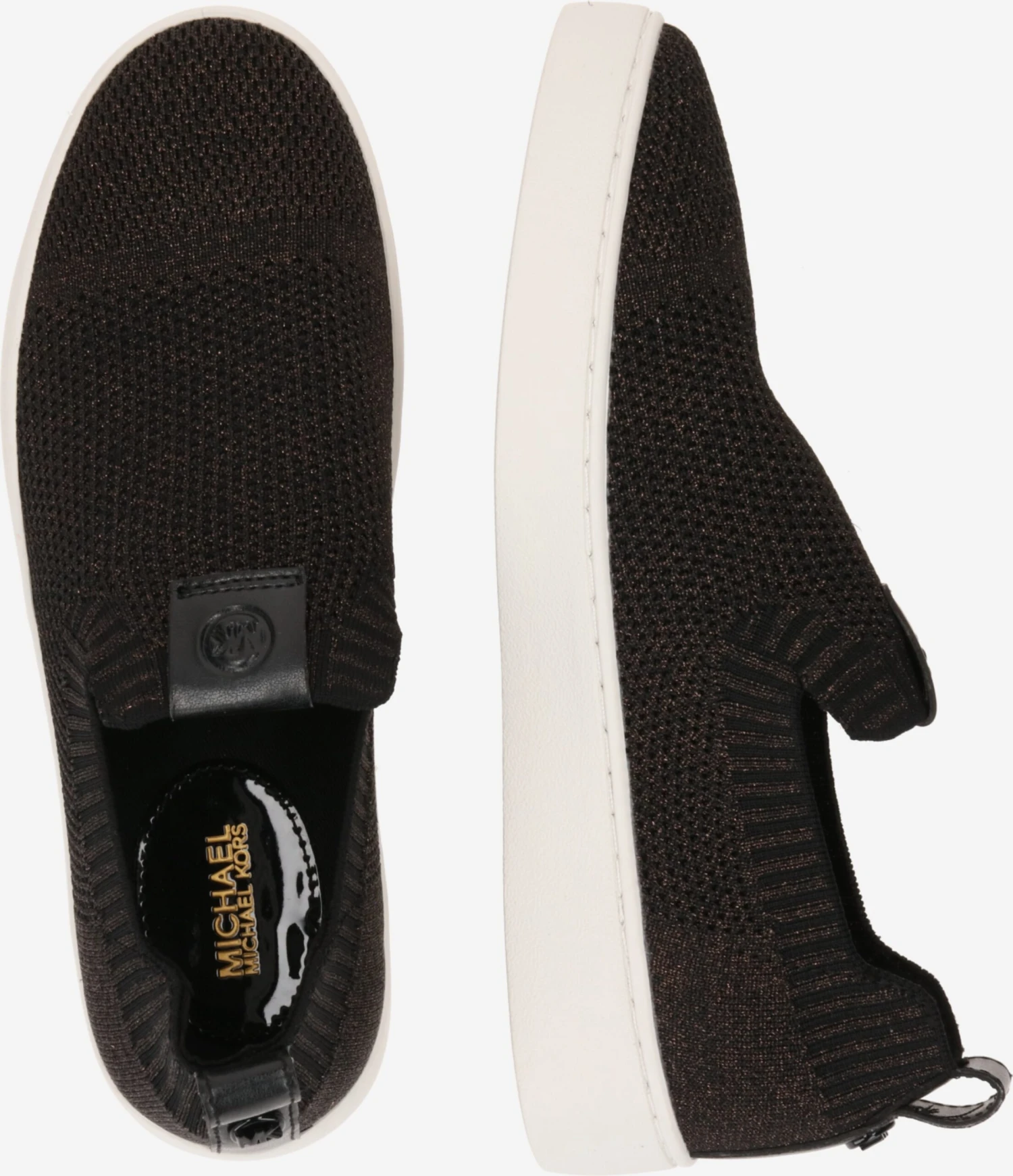 MICHAEL Michael Kors Slip-on Sneakers Slip-on JUNO Dames Zwart 4 MICHAEL Michael Kors Slip-on Sneakers Slip-on JUNO Dames Zwart - Afbeelding 2