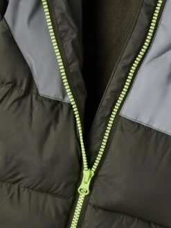 NAME IT Winterjassen Winterjas Morten Kinderen Grijs / Kaki / Limoen -Hummel Winkel a6886288e883698dae022a32ce045cdd