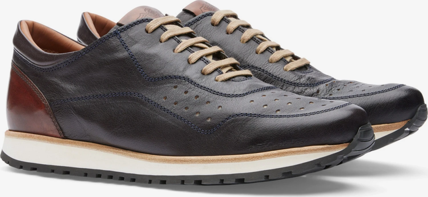 Lottusse Casual Sneakers Sneakers Laag Tokyo Heren Navy 4 Lottusse Casual Sneakers Sneakers Laag Tokyo Heren Navy - Afbeelding 2