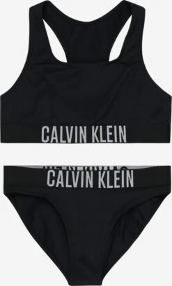 Calvin Klein Swimwear Bikinis Bustier Bikini Kinderen Zwart