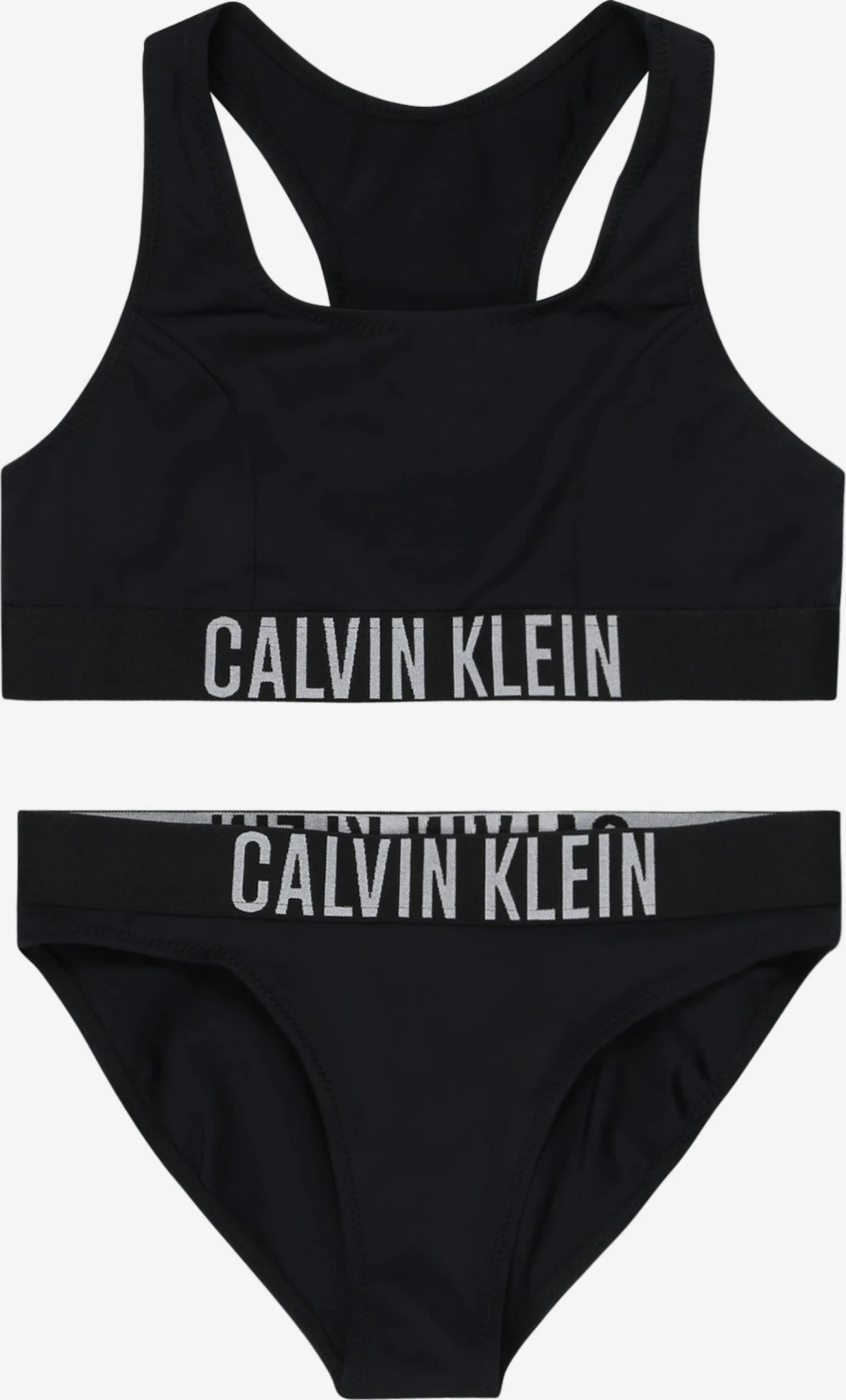 Calvin Klein Swimwear Bikinis Bustier Bikini Kinderen Zwart 3 Calvin Klein Swimwear Bikinis Bustier Bikini Kinderen Zwart