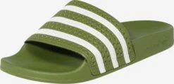 Adidas Originals Klassieke Muiltjes Muiltjes Adilette Dames Olijfgroen