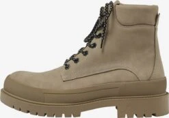 PULL & BEAR Boots & Laarzen Veterboots Heren Beige