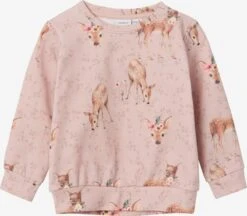 NAME IT Sweatwear Sweatshirt Obambi Kinderen Lichtroze