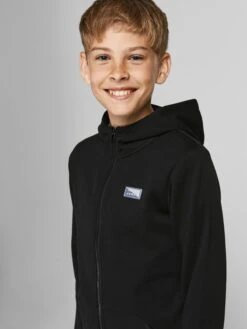Jack & Jones Junior Sweatwear Sweatvest Kinderen Zwart -Hummel Winkel b019ebc64da2075c8c55b1db93f8dbd3