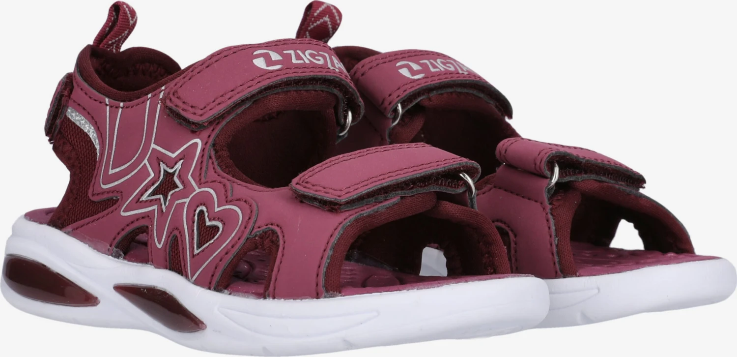 ZigZag Sandalen Open Schoenen Miki Kinderen Rood 6 ZigZag Sandalen Open Schoenen Miki Kinderen Rood - Afbeelding 4