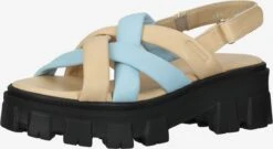 Sandalen Met Hak Sandalen Met Riem Dames Beige