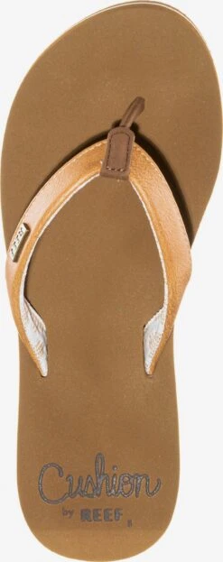 Reef Badslippers Strand-/badschoen Cushion Sands Dames Karamel / Lichtbruin -Hummel Winkel b6f30ab4f420d0fcc8eff07a9b78e3fc