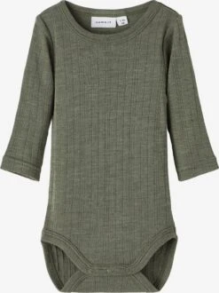 NAME IT Bodys Rompertje/body WANG Kinderen Donkergroen