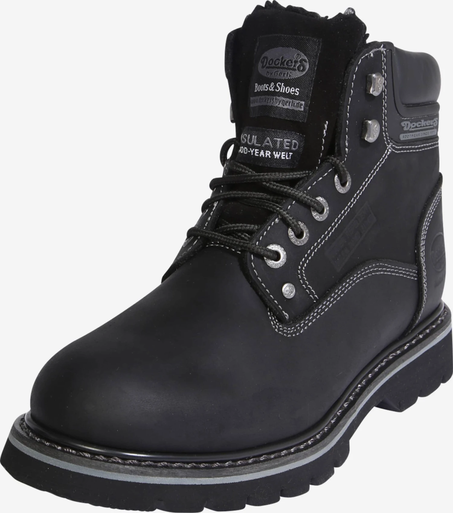 Dockers By Gerli Boots & Laarzen Veterboots Heren Zwart 4 Dockers By Gerli Boots & Laarzen Veterboots Heren Zwart - Afbeelding 2