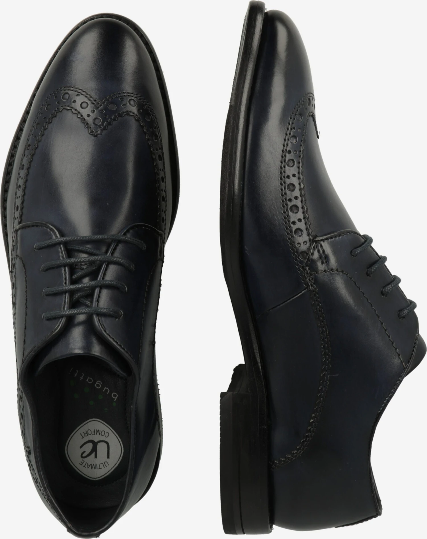 Bugatti Casual Veterschoenen Veterschoen Livorno Heren Navy 4 Bugatti Casual Veterschoenen Veterschoen Livorno Heren Navy - Afbeelding 2