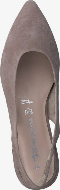 Tamaris Ballerinas Met Bandjes Ballerina Met Riempjes Dames Taupe -Hummel Winkel bad15b4fb12243f8468b9087e7bf5332