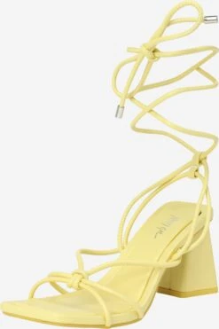 NASTY GAL Sandalen Met Hak Sandalen Met Riem Dames Geel