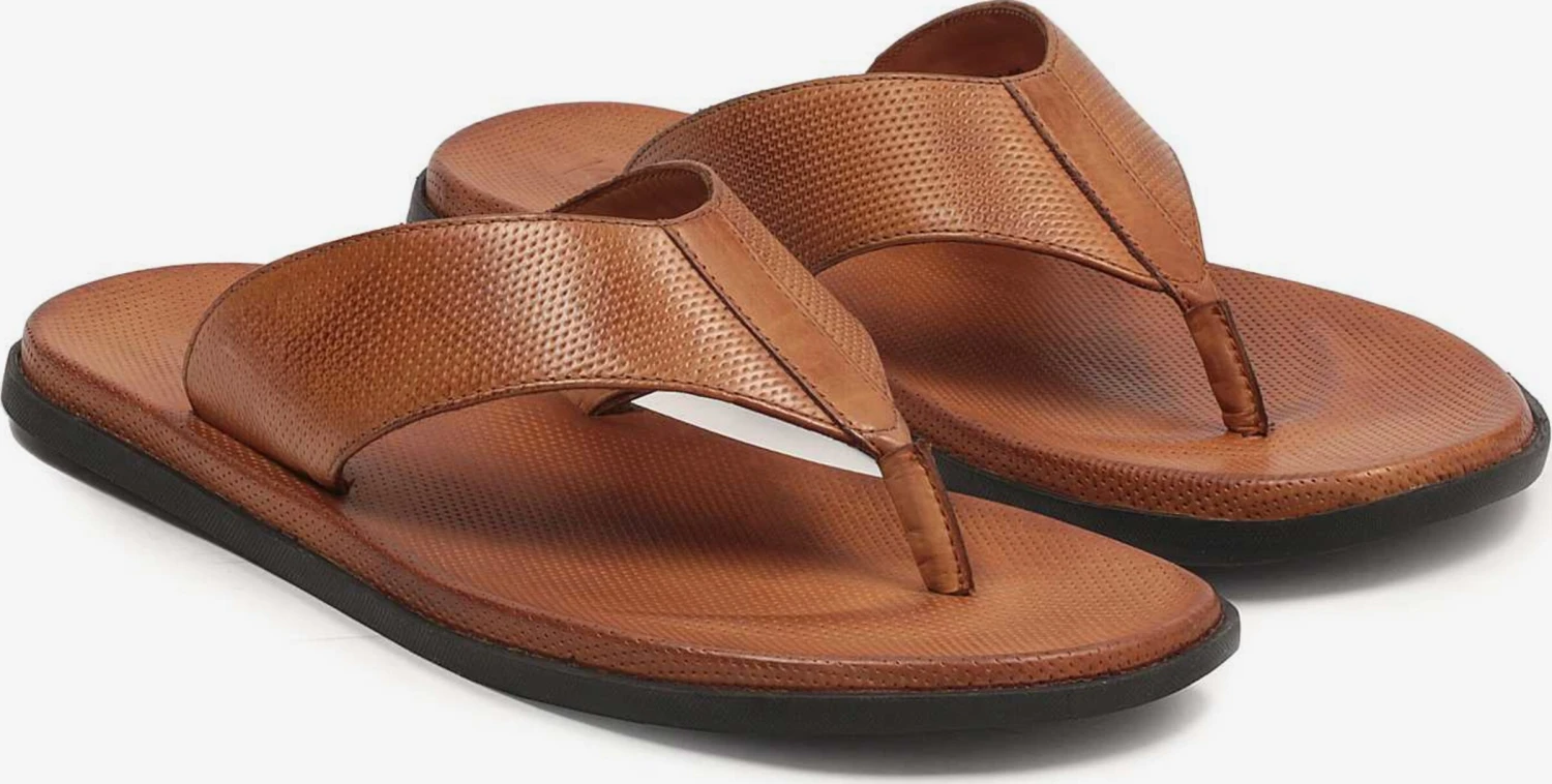 Kazar Slippers Teenslippers Heren Karamel 4 Kazar Slippers Teenslippers Heren Karamel - Afbeelding 2