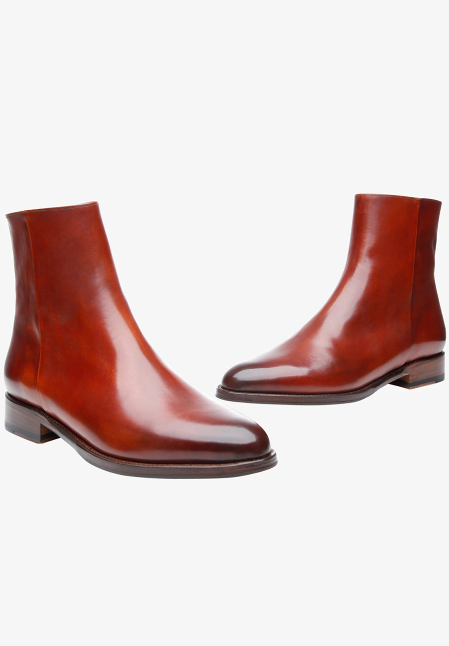 Klassieke Enkellaarsjes Enkellaarsjes No. 2352 Dames Roestbruin 6 Klassieke Enkellaarsjes Enkellaarsjes No. 2352 Dames Roestbruin - Afbeelding 4