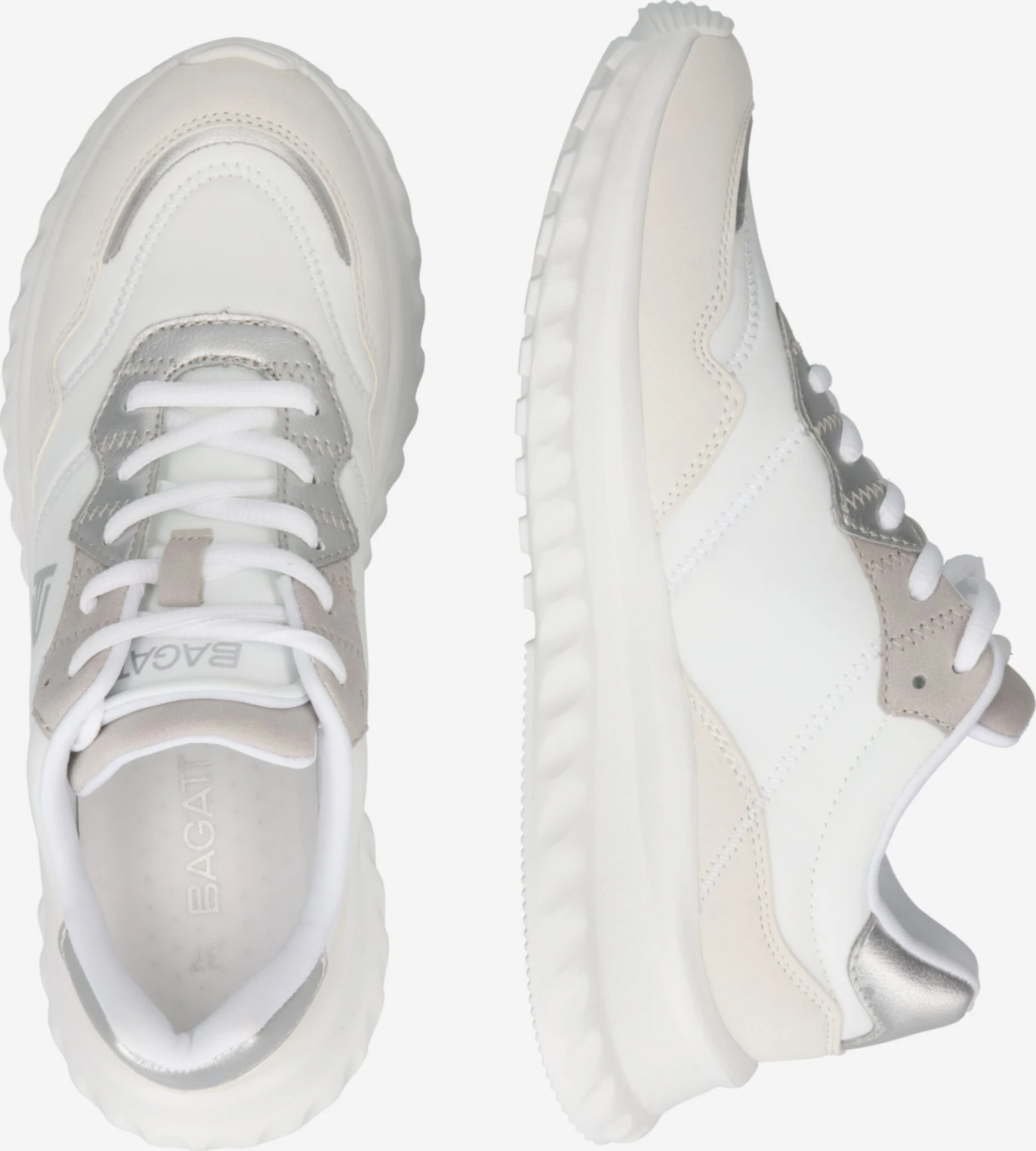 Bagatt Casual Sneakers Sneakers Laag Lecce Dames Wit 4 Bagatt Casual Sneakers Sneakers Laag Lecce Dames Wit - Afbeelding 2