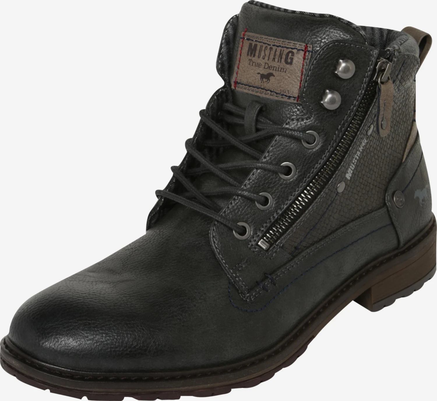 Mustang Boots & Laarzen Veterboots Heren Grafiet 3 Mustang Boots & Laarzen Veterboots Heren Grafiet