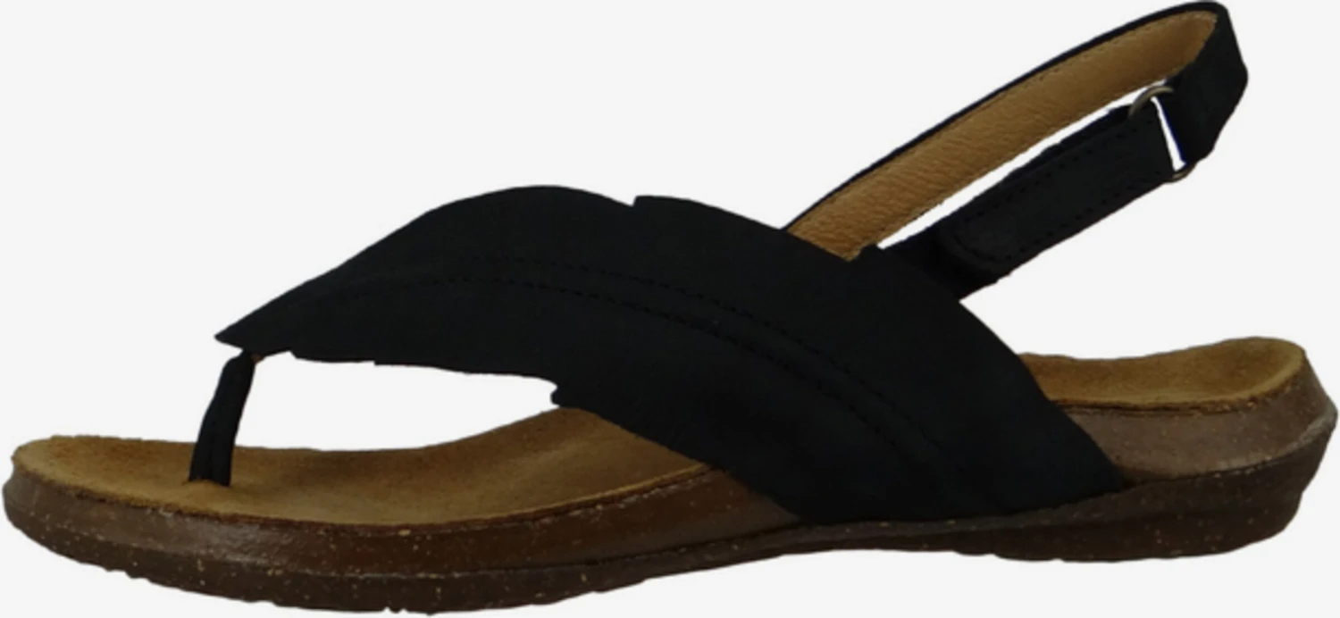 El Naturalista Slippers Teenslipper Dames Zwart 4 El Naturalista Slippers Teenslipper Dames Zwart - Afbeelding 2