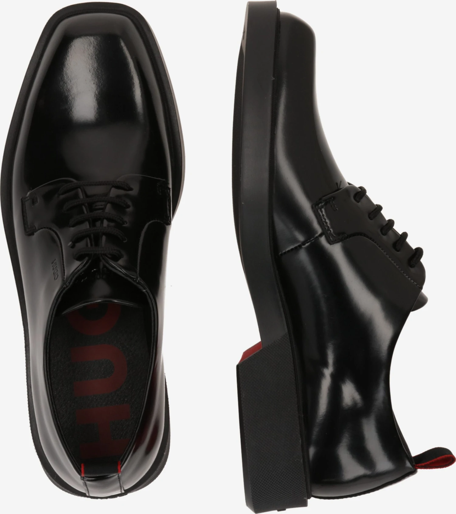 Hugo Casual Veterschoenen Veterschoen Iker Heren Zwart 4 Hugo Casual Veterschoenen Veterschoen Iker Heren Zwart - Afbeelding 2