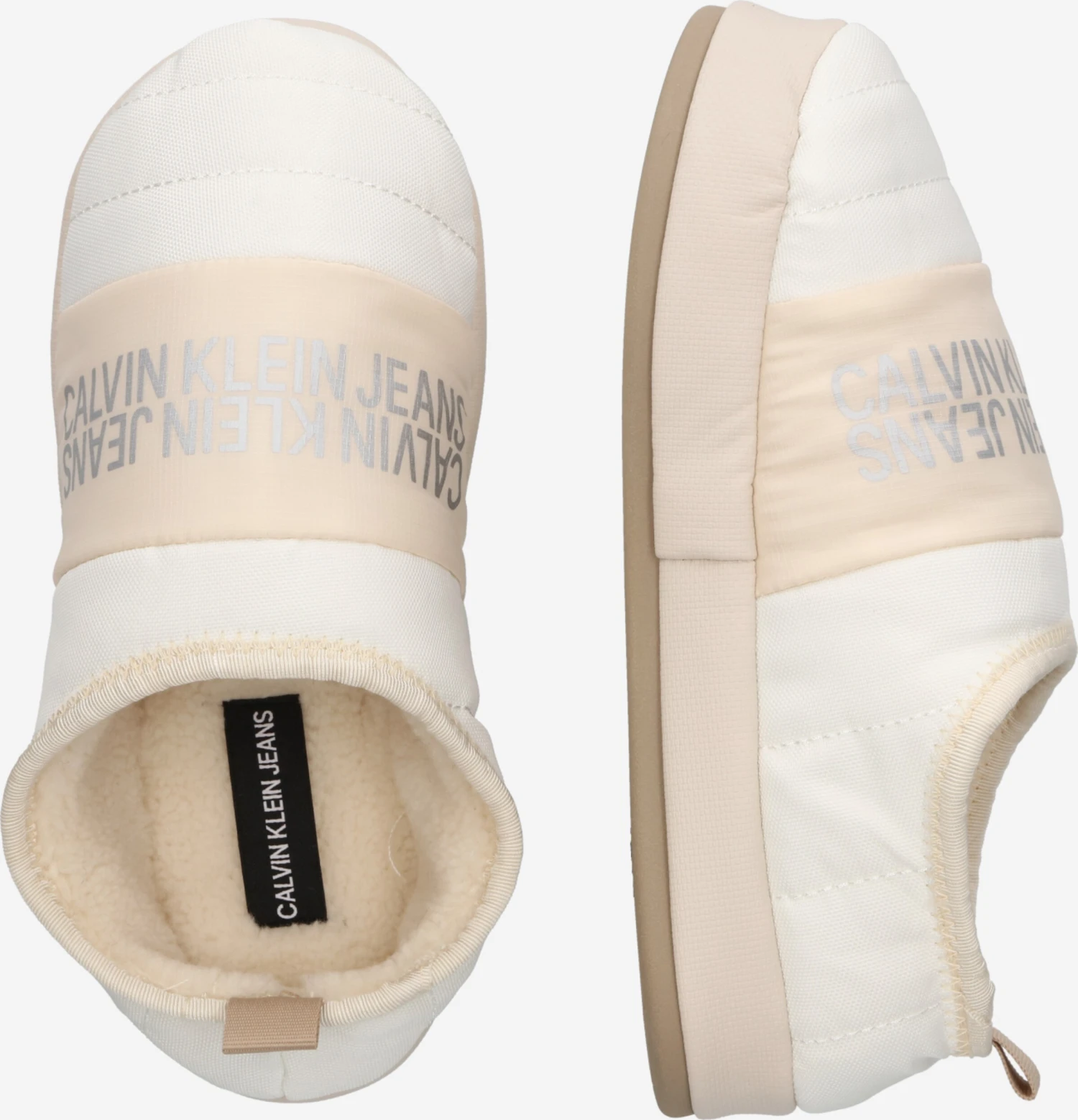 Calvin Klein Jeans Pantoffels Huisschoenen Dames Lichtbeige 4 Calvin Klein Jeans Pantoffels Huisschoenen Dames Lichtbeige - Afbeelding 2