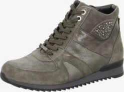 WALDLÄUFER Enkellaarsjes Veterlaarsjes Dames Taupe