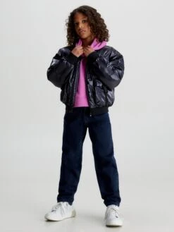 Calvin Klein Jeans Jeans & Broeken Loosefit Jeans Barrel Kinderen Donkerblauw -Hummel Winkel cd720310fb8b5352bfb5e014583179a3