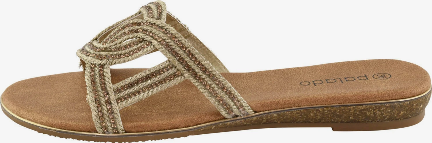 Schoenen Muiltjes Hollis Dames Beige / Goud 4 Schoenen Muiltjes Hollis Dames Beige / Goud - Afbeelding 2