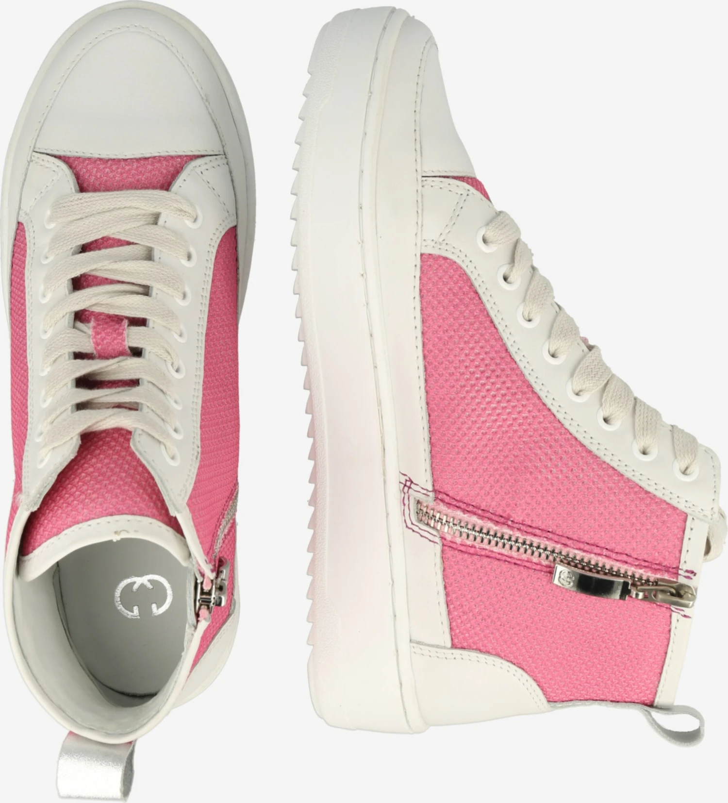 Gerry Weber Hoge Sneakers Sneakers Hoog Emilia Dames Natuurwit 4 Gerry Weber Hoge Sneakers Sneakers Hoog Emilia Dames Natuurwit - Afbeelding 2