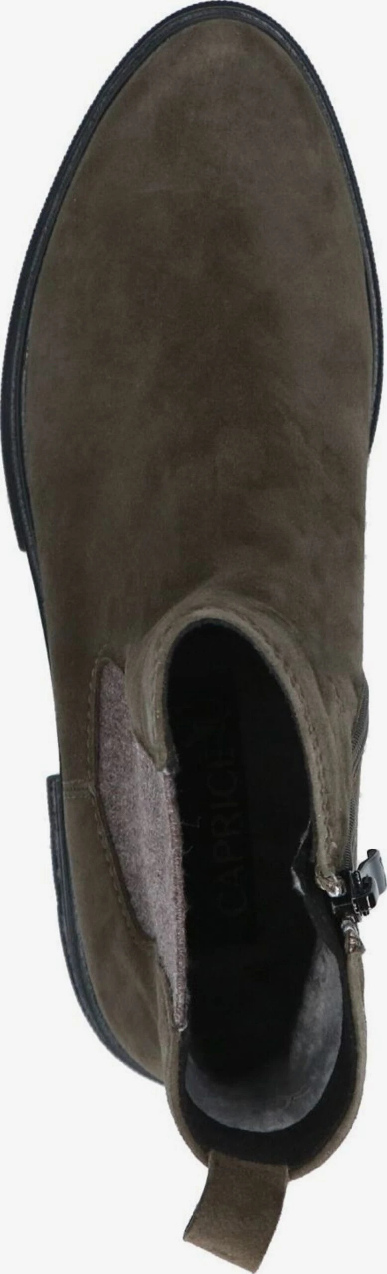 Caprice Enkellaarsjes Chelsea Boots Dames Kaki 4 Caprice Enkellaarsjes Chelsea Boots Dames Kaki - Afbeelding 2