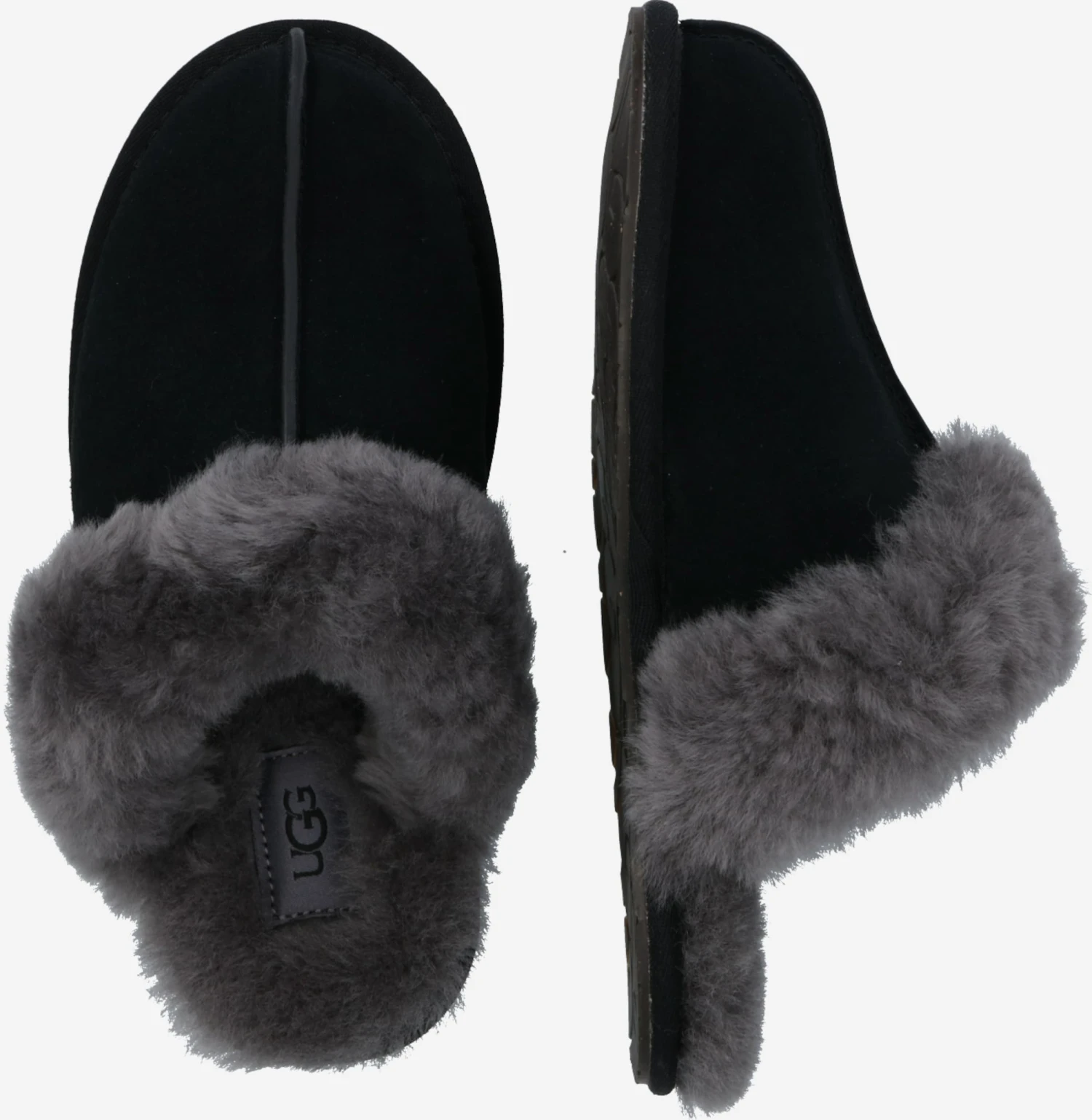 Ugg Pantoffels Huisschoenen Scufette Dames Zwart 4 Ugg Pantoffels Huisschoenen Scufette Dames Zwart - Afbeelding 2