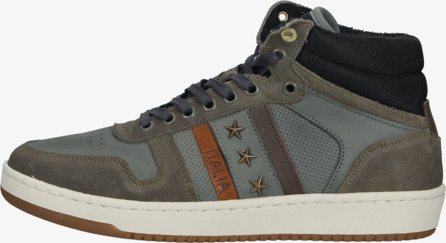 Pantofola D'Oro Hoge Sneakers Sneakers Hoog Heren Aardetinten / Rookgrijs 4 Pantofola D'Oro Hoge Sneakers Sneakers Hoog Heren Aardetinten / Rookgrijs - Afbeelding 2