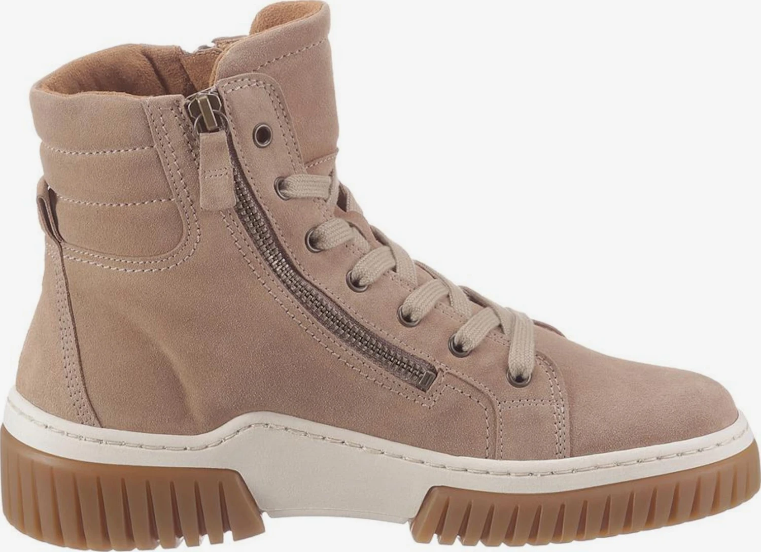 Gabor Enkellaarsjes Veterlaarsjes Dames Camel 6 Gabor Enkellaarsjes Veterlaarsjes Dames Camel - Afbeelding 4